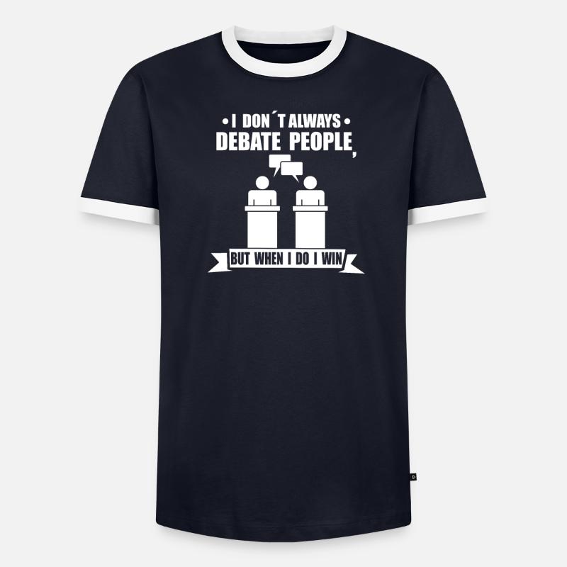 Debatte Rede Debattierer Redner Geschenkidee - Männer Kontrast-T-Shirt - undefined