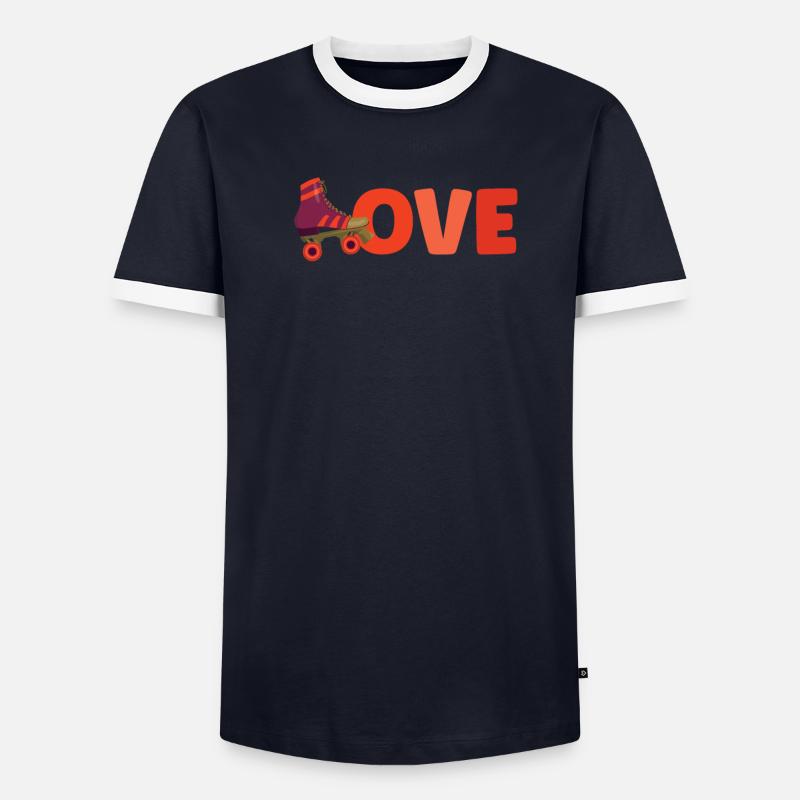 Roller Skate Roller Skating Roller Derby T-shirt contrasté Homme