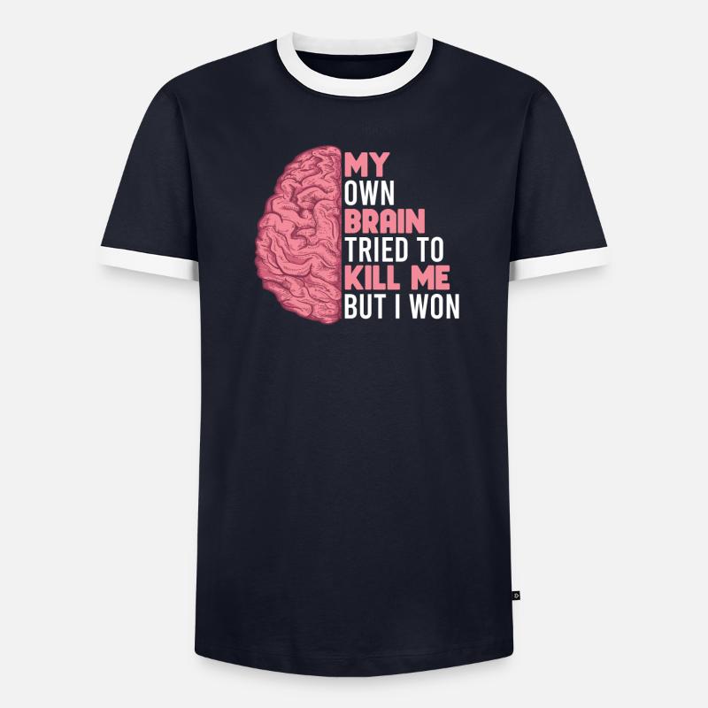 Schlaganfall Survivor Schlaganfall Bewusstsein Männer Kontrast-T-Shirt