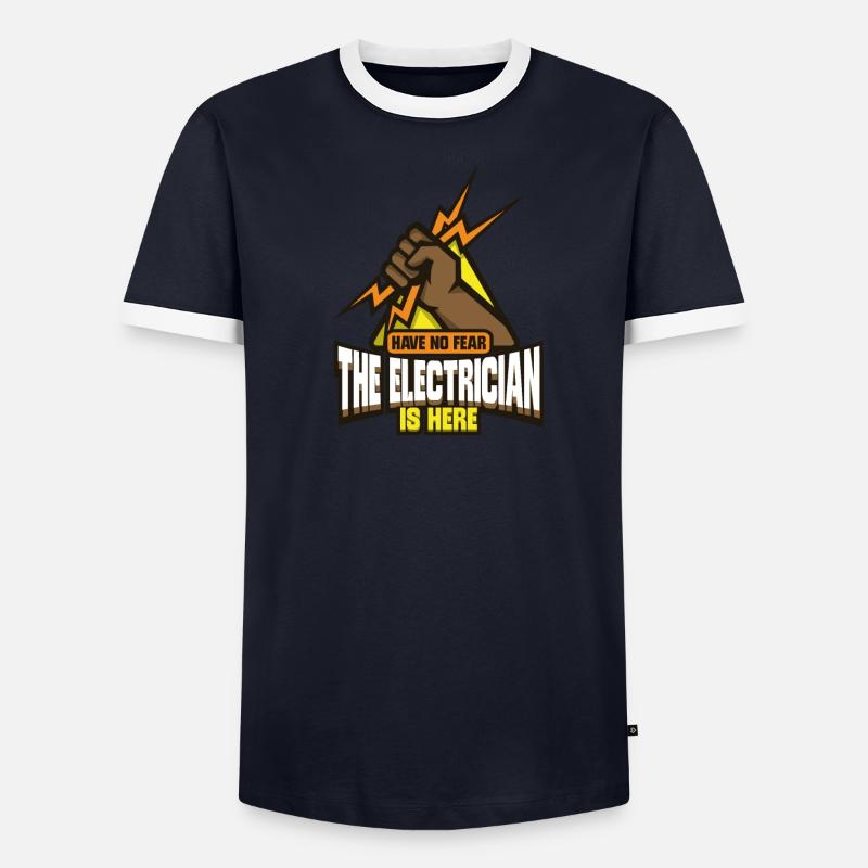 Electrician Electrical Engineer Lineman Electrical - Men's Ringer Shirt - undefined