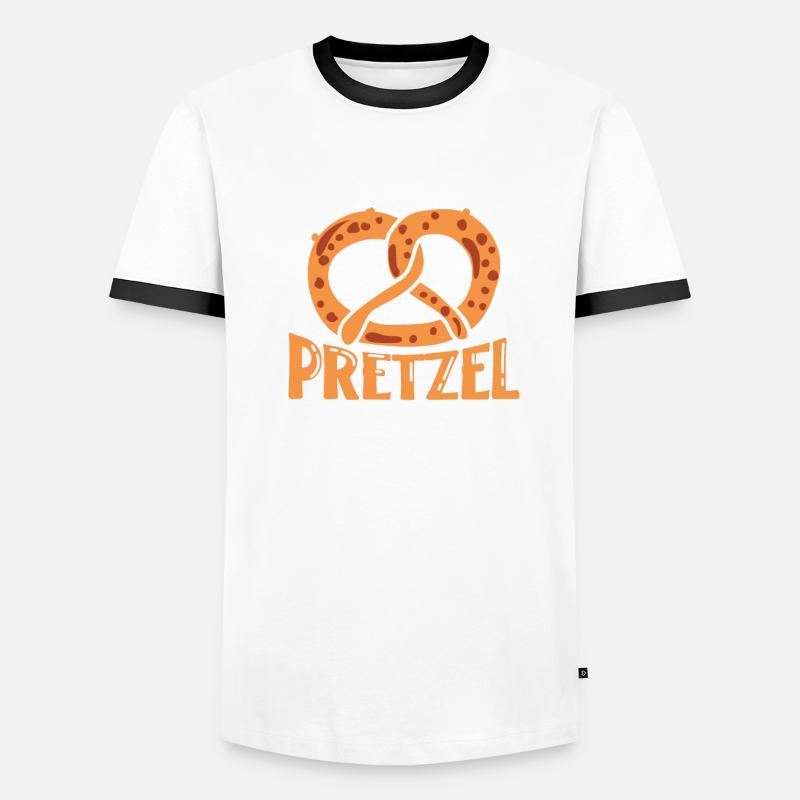 Baking Pretzel German Baking Bread Bakery Baker Men's Ringer Shirt