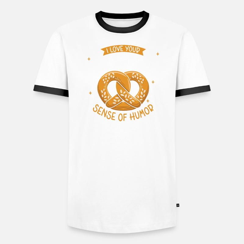 Baking Pretzel German Bread Baking Bakery Baker Men's Ringer Shirt