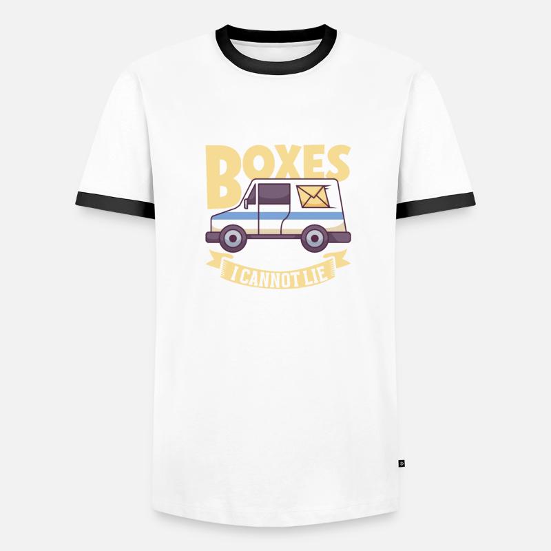 Commis des postes Postlady Postman Post Office T-shirt contrasté Homme