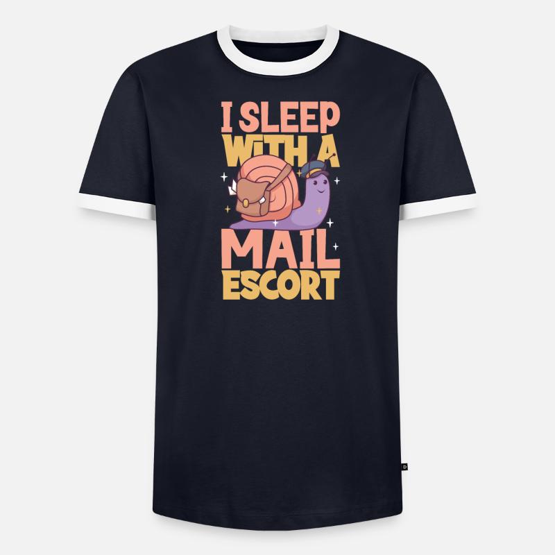 Commis des postes Postlady Postman Post Office T-shirt contrasté Homme