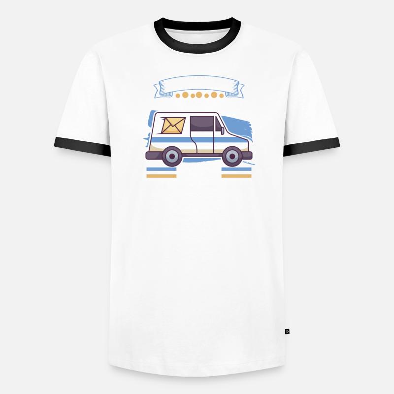 Commis des postes Postlady Postman Post Office T-shirt contrasté Homme