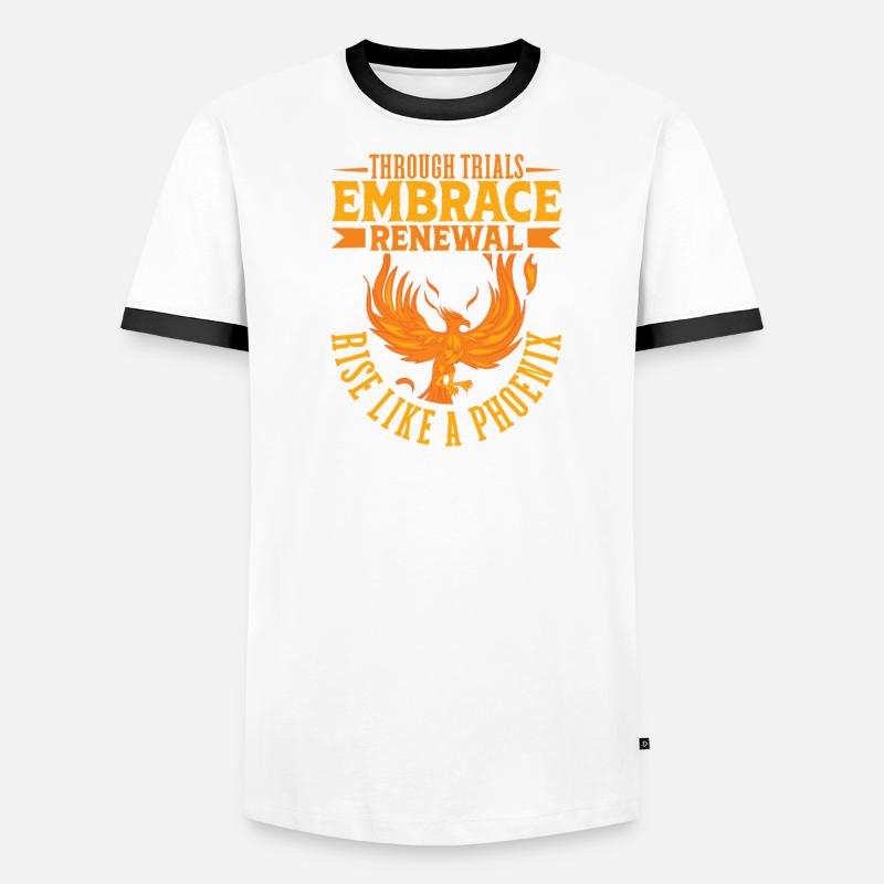 Phoenix Bird Mythical Creatures Men's Ringer Shirt