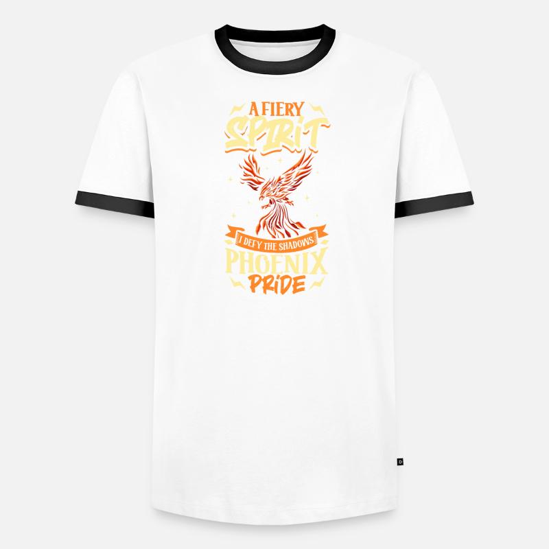 Phoenix Bird Mythical Creatures Men's Ringer Shirt
