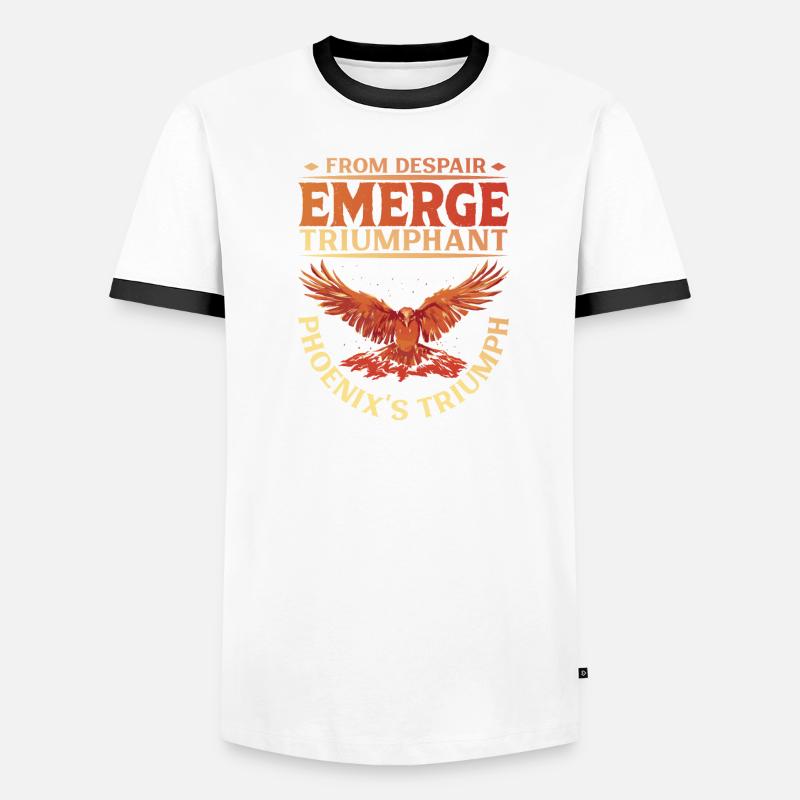 Phoenix Bird Mythical Creatures Men's Ringer Shirt