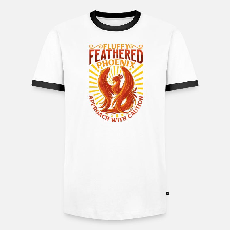 Phoenix Bird Mythical Creatures Men's Ringer Shirt