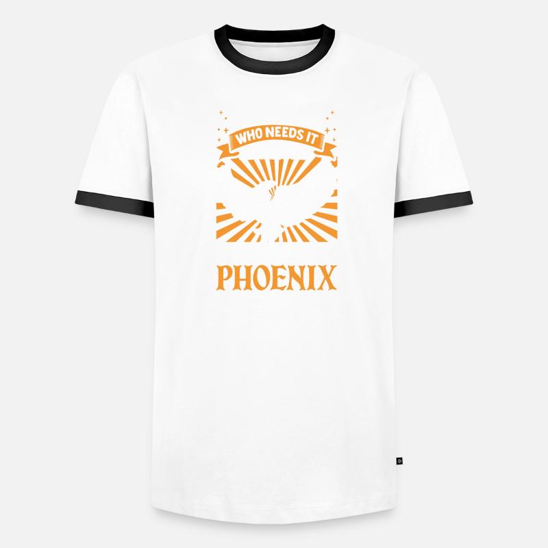 Phoenix Bird Mythical Creatures Men's Ringer Shirt