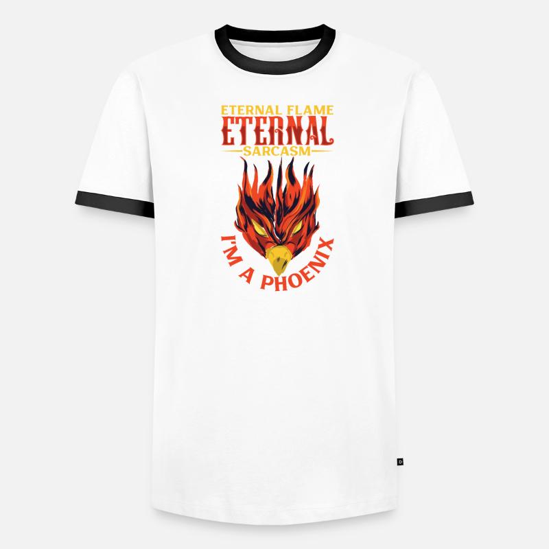 Phoenix Bird Mythical Creatures Men's Ringer Shirt