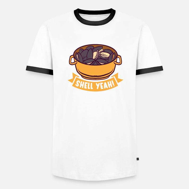 Mussels Seafood Shellfish Men's Ringer Shirt