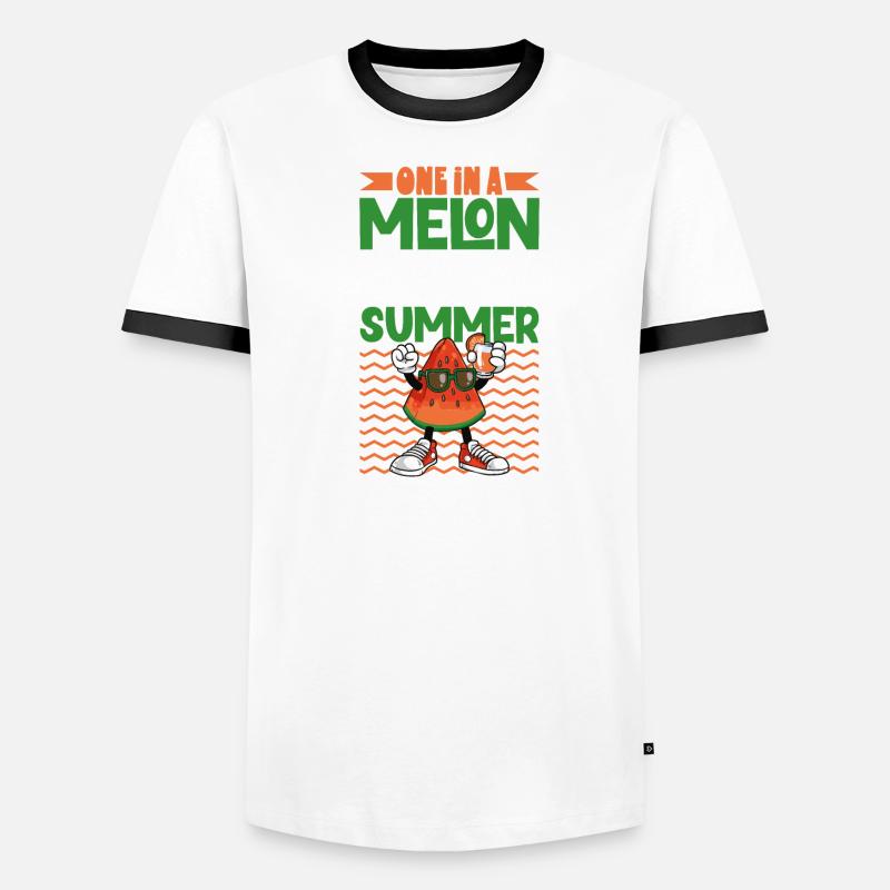 Pastèque Funny Fruit Drôle de dicton T-shirt contrasté Homme