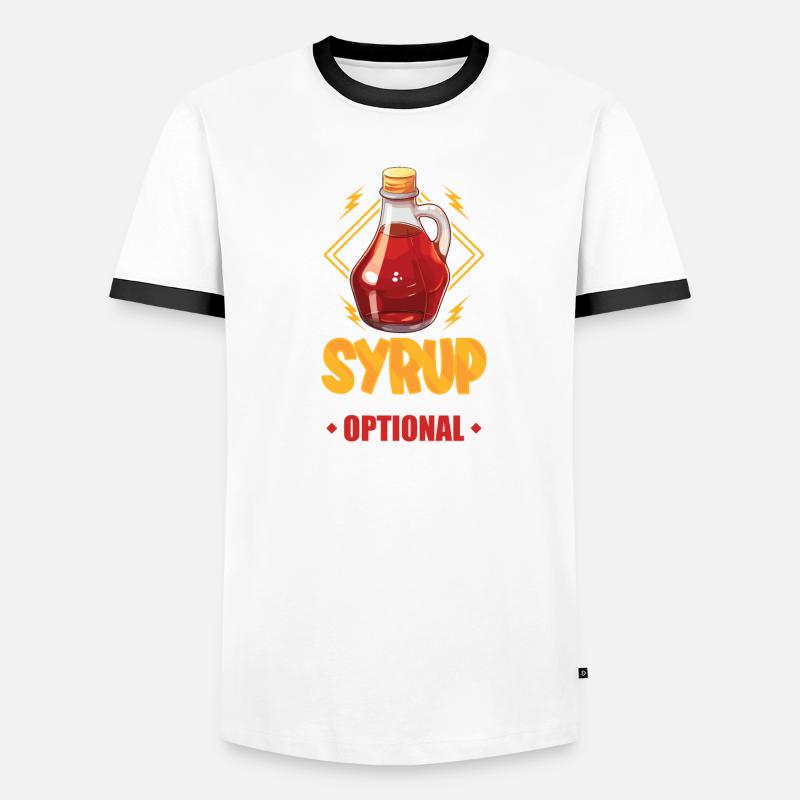 Tradition et cônes de Maple Sirop Canada T-shirt contrasté Homme