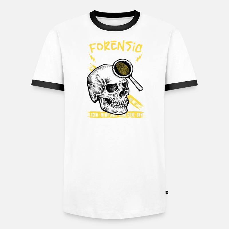 Pathologist, Forensic Expert, Crime Scene Analyst Men's Ringer Shirt