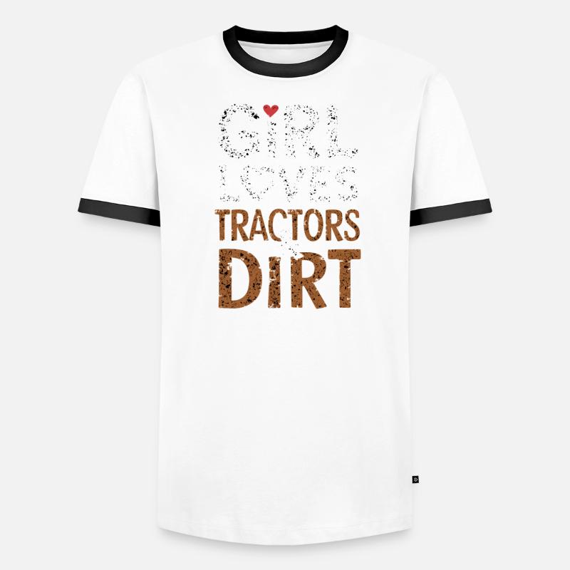 Tractor Pulling Tractor Pulling Tractor Power Farm Men's Ringer Shirt