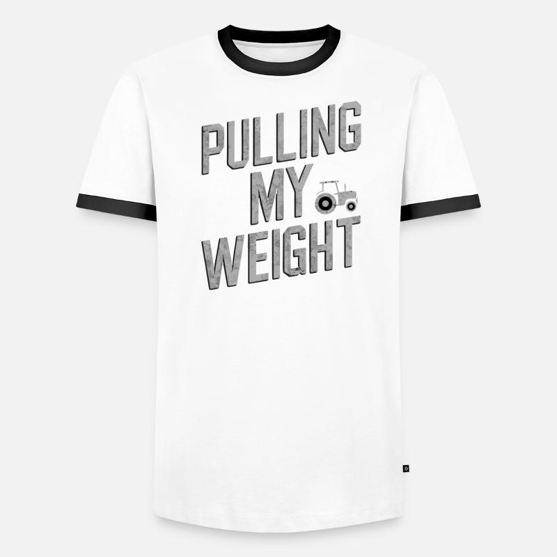 Tractor Pulling Tractor Pulling Tractor Power Farm Men's Ringer Shirt