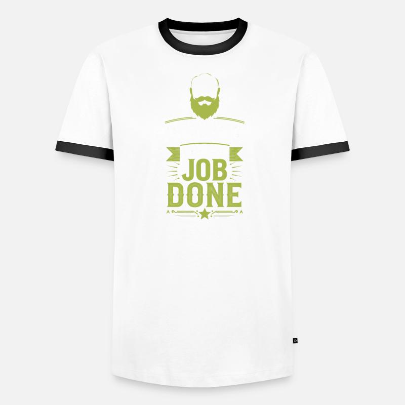 Bearded Professional Work Life Beard Pride Bearded Männer Kontrast-T-Shirt