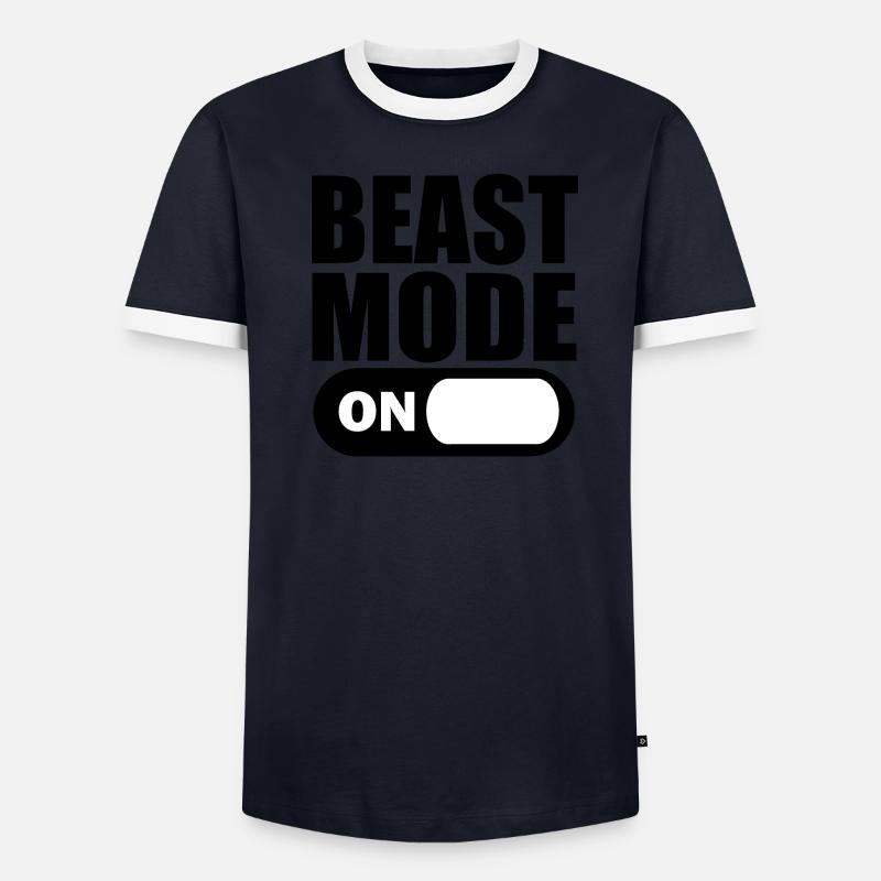 Beast Mode ON Männer Kontrast-T-Shirt