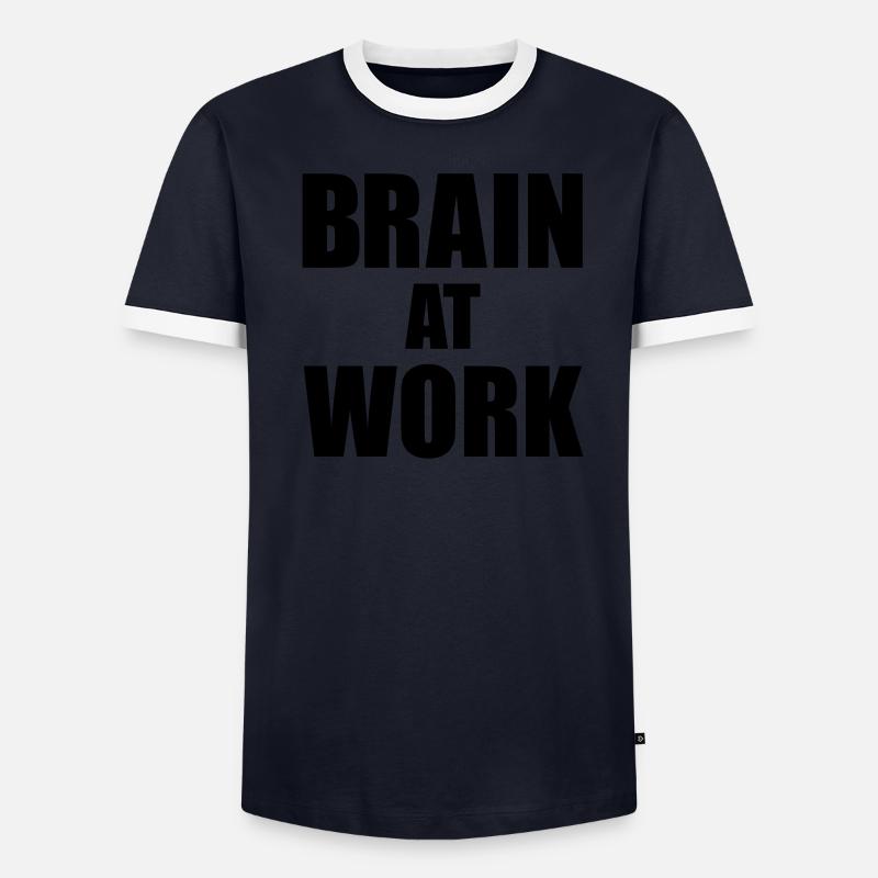 Brain at work T-shirt contrasté Homme