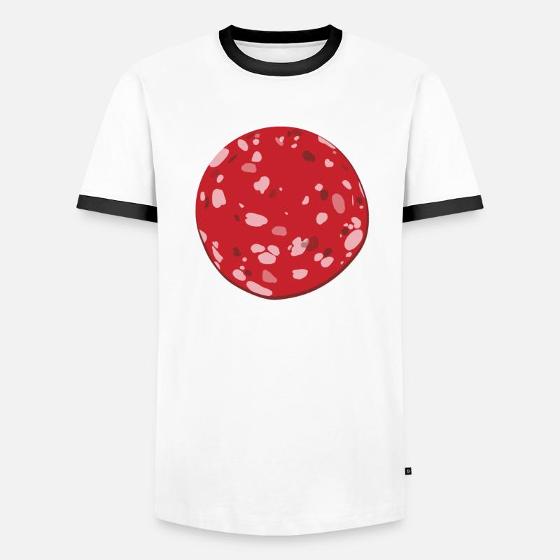 Blutwurst Karneval Kostüm Wurst Fleischesser Männer Kontrast-T-Shirt