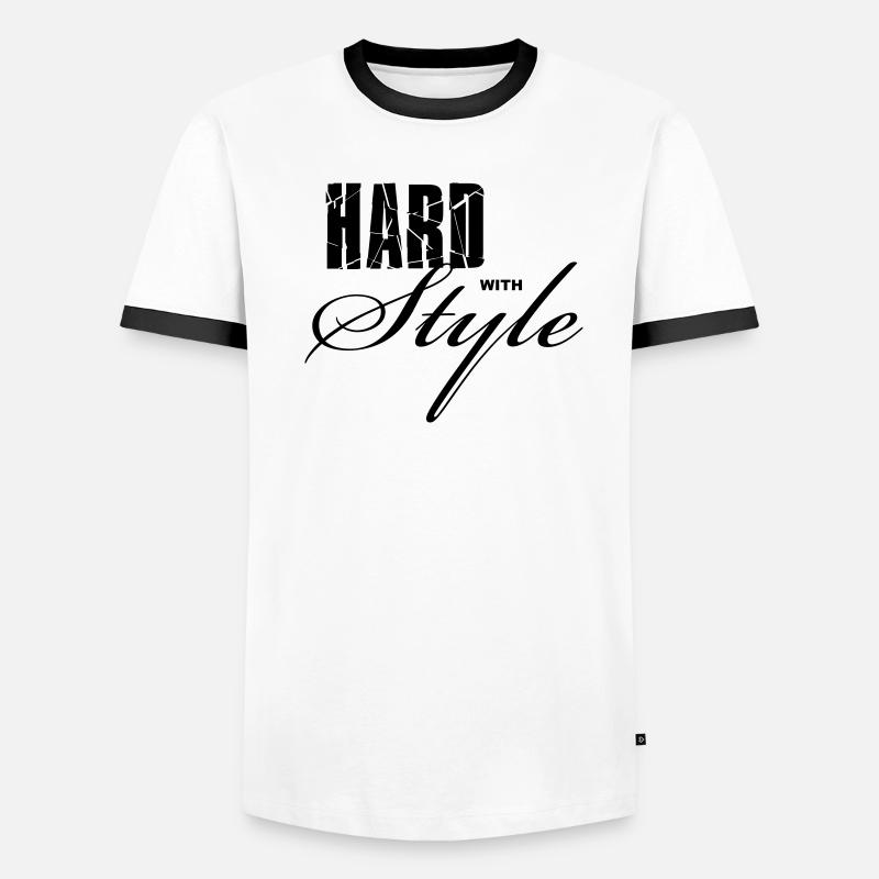 Hard with Style T-shirt contrasté Homme