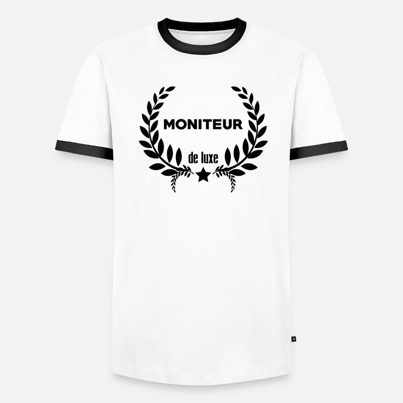 Moniteur / Monitrice / Mono / Formation / Ski T-shirt contrasté Homme
