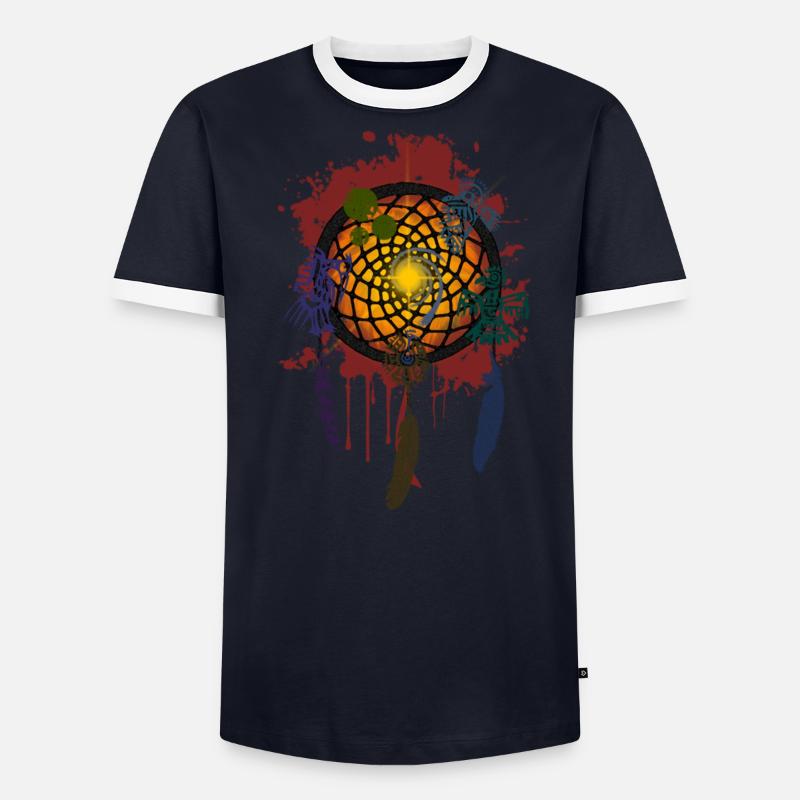 DREAM GUARD / Dreamcatcher / Traumfänger Männer Kontrast-T-Shirt