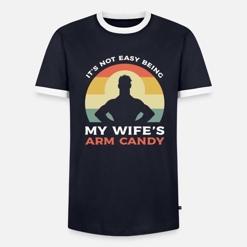 Arm Candy Ehemann - Männer Kontrast-T-Shirt - undefined