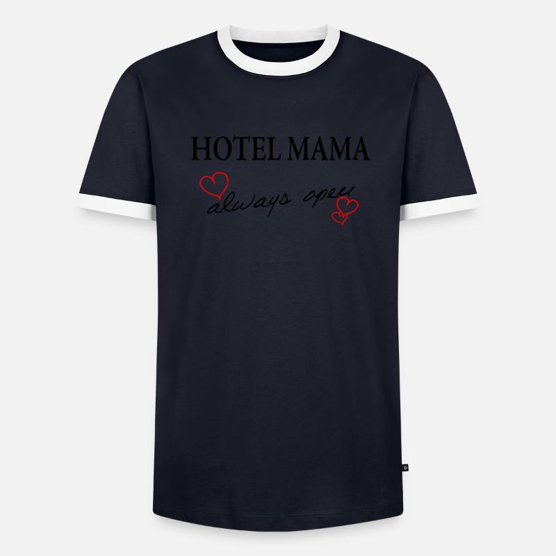 Hotel Mama - always open Männer Kontrast-T-Shirt