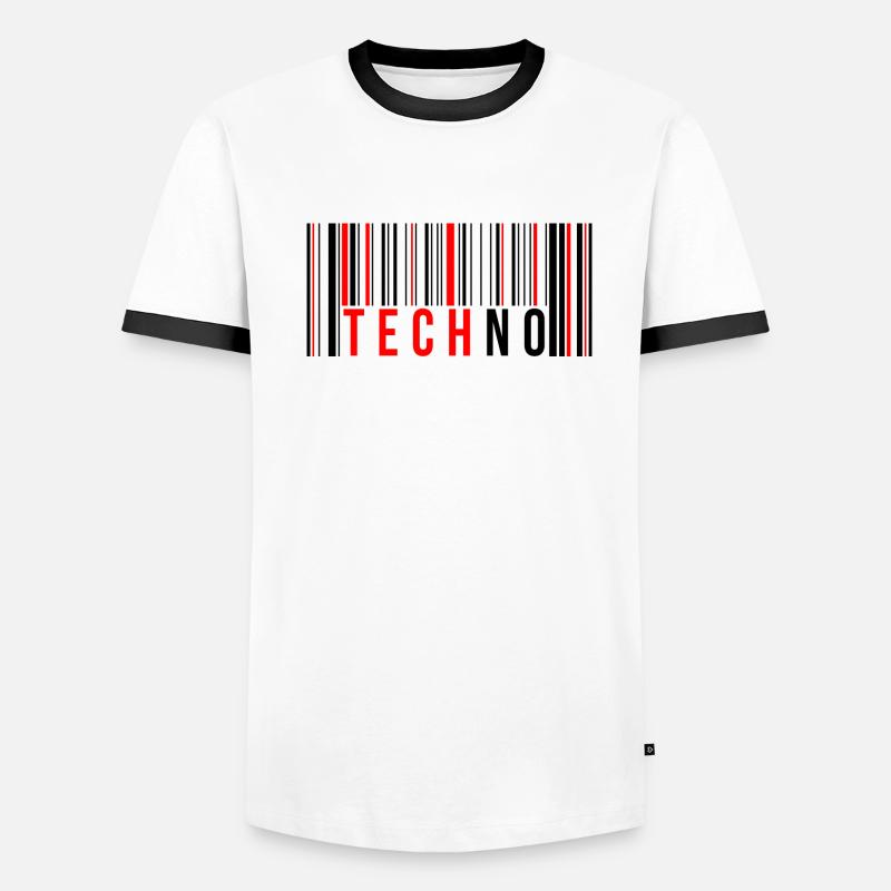 Techno Code Männer Kontrast-T-Shirt