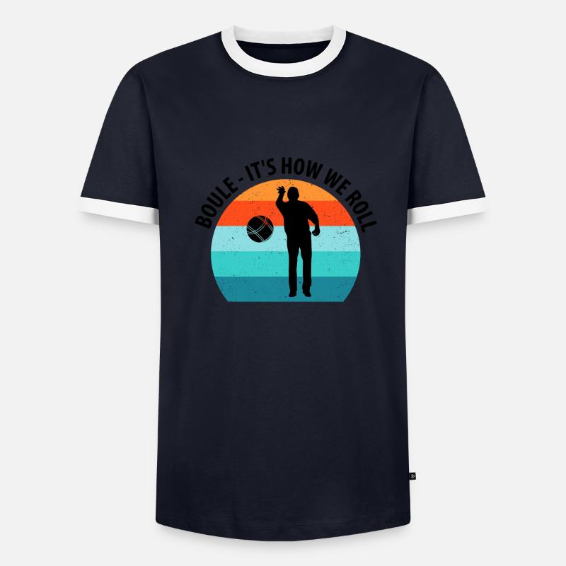 Boule Petanque Boccia Boules - Männer Kontrast-T-Shirt - undefined