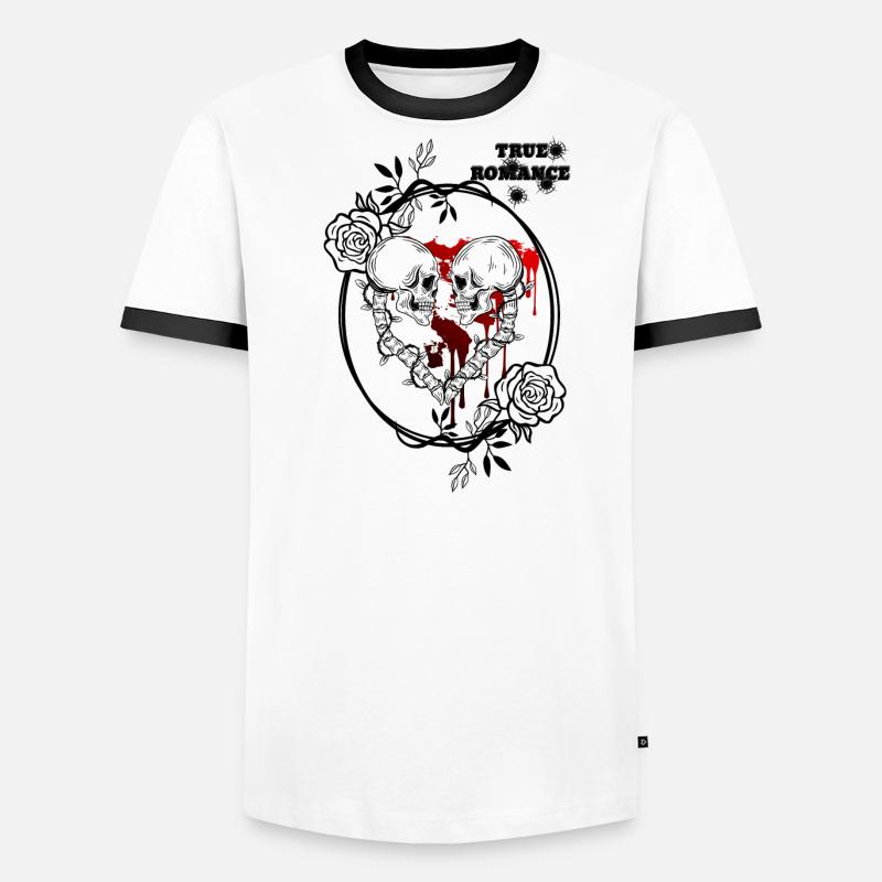 TRUE ROMANCE Männer Kontrast-T-Shirt