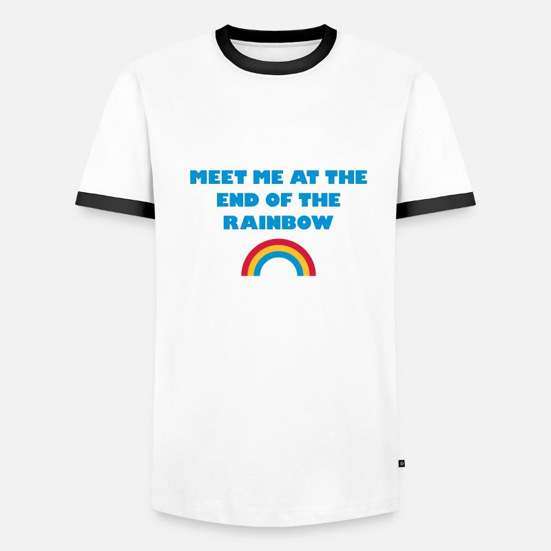 ★ Les couleurs de conception peuvent être modifiées ★ Rencontrez-moi à la fin de .. T-shirt contrasté Homme