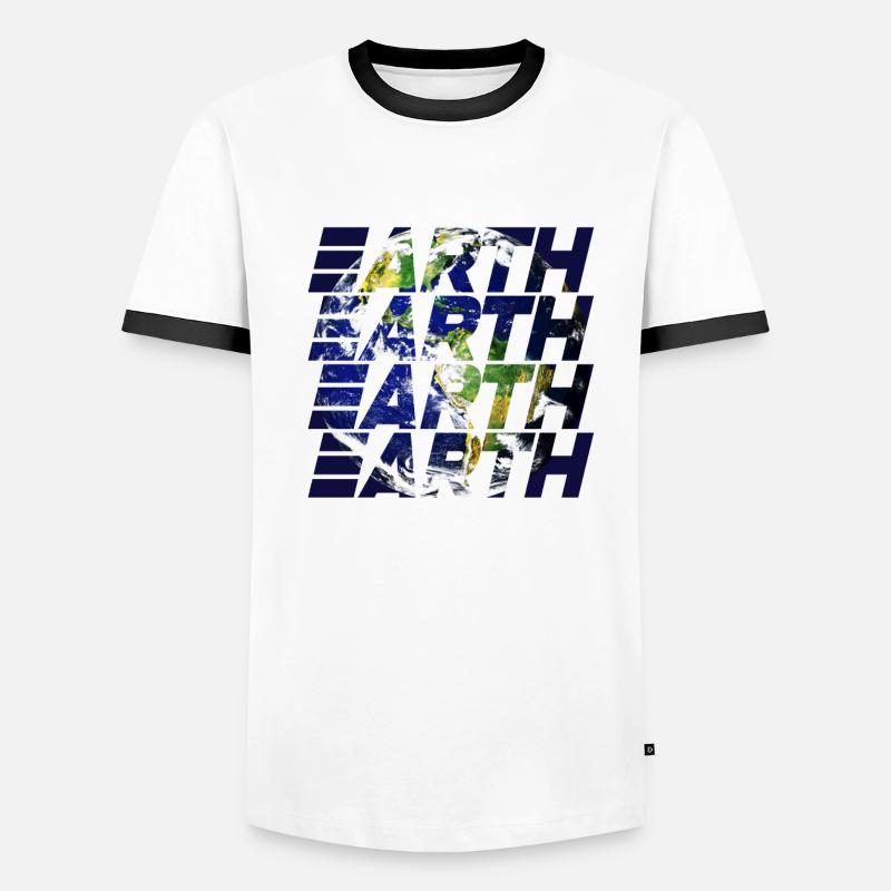 Conception de la Terre T-shirt contrasté Homme