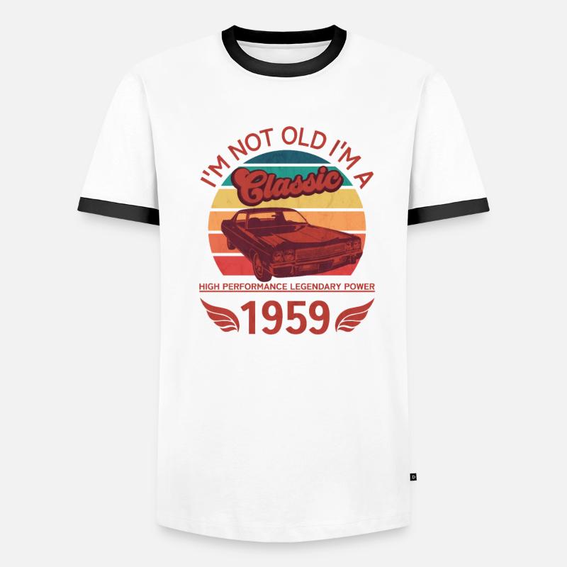 Ich bin nicht alt, ich bin ein Klassiker Männer Kontrast-T-Shirt