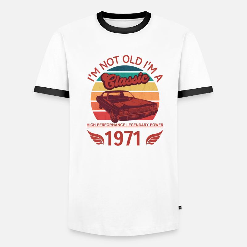 Ich bin nicht alt, ich bin ein Klassiker Männer Kontrast-T-Shirt