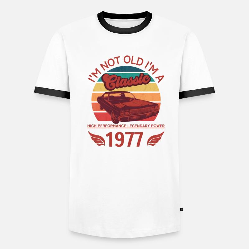 Ich bin nicht alt, ich bin ein Klassiker Männer Kontrast-T-Shirt