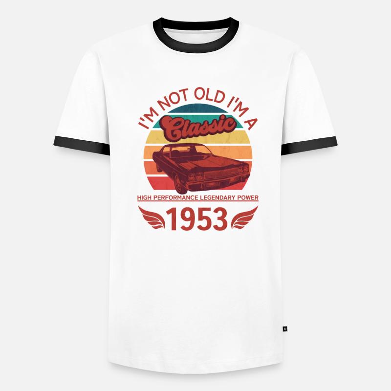 Ich bin nicht alt, ich bin ein Klassiker Männer Kontrast-T-Shirt