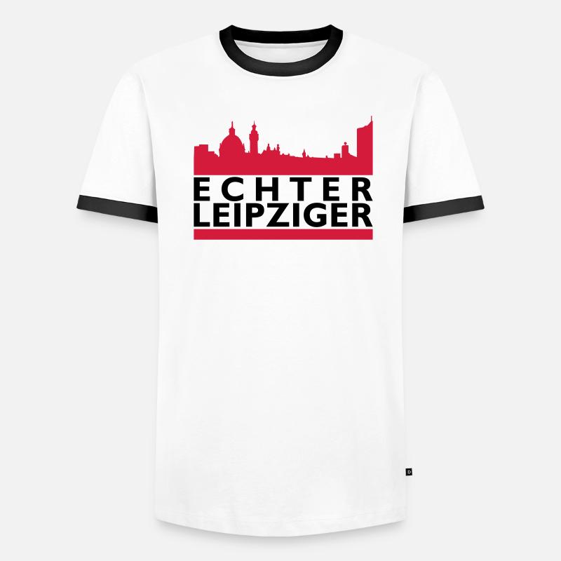 Echter Leipzig Männer Kontrast-T-Shirt