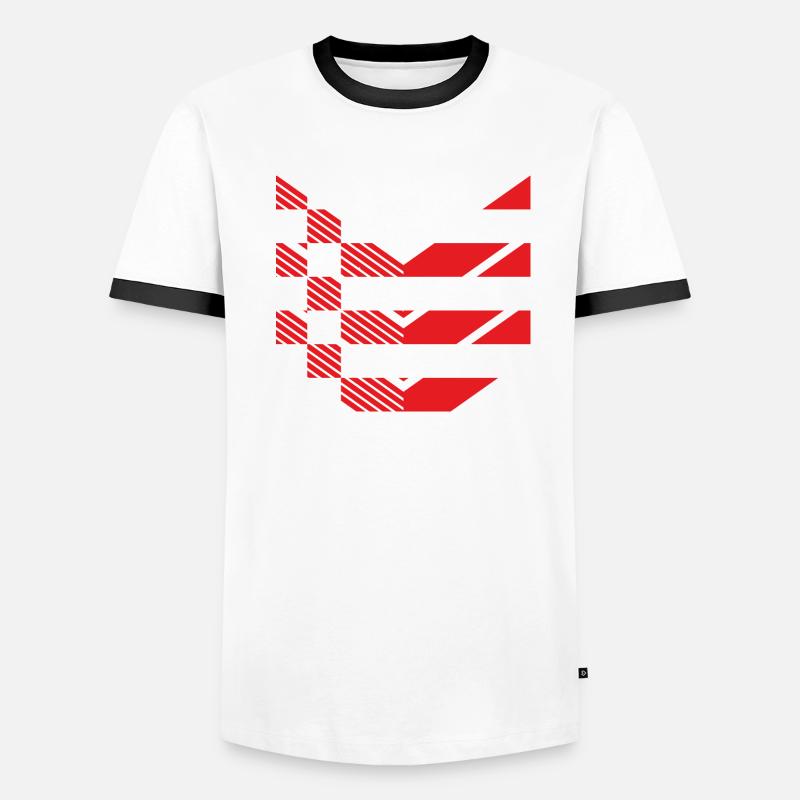 Drapeau de Brême Drapeau de Brême T-shirt contrasté Homme