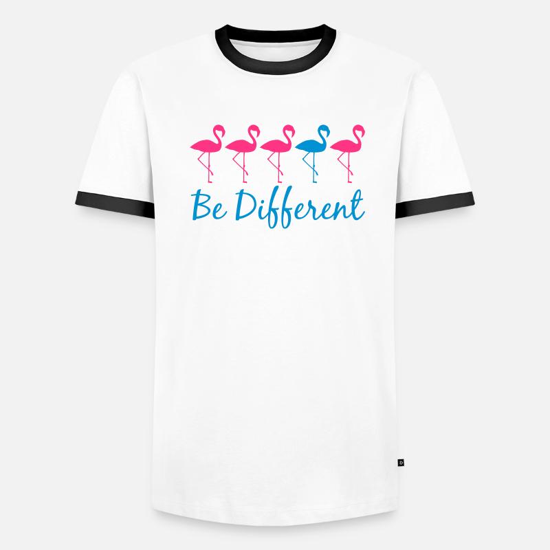 différence de texte soit différent beaucoup de modèle d'équipe re T-shirt contrasté Homme