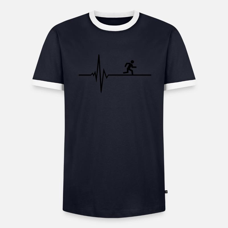 coureur T-shirt contrasté Homme