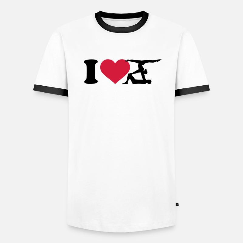 I love Acrobatics Men's Ringer Shirt