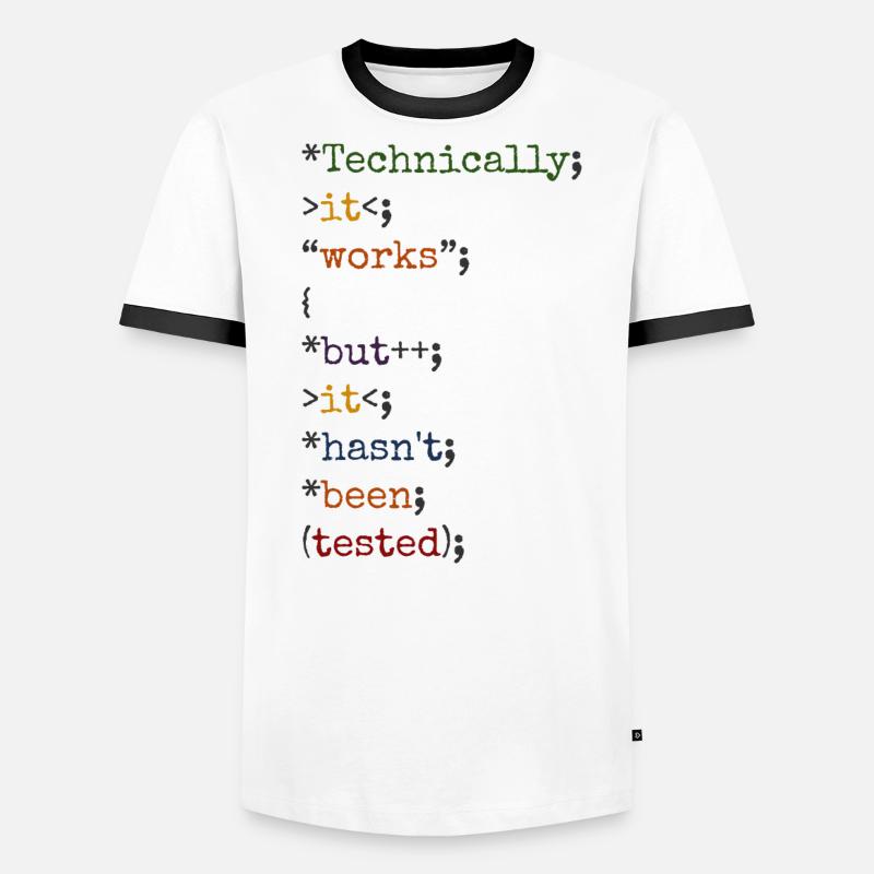 Software Ingenieur Informatiker Programmierer Männer Kontrast-T-Shirt