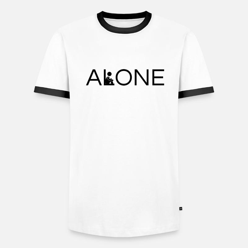 alone T-shirt contrasté Homme