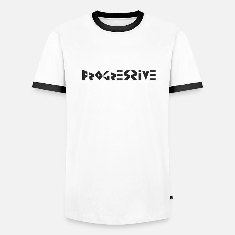Progressive Männer Kontrast-T-Shirt