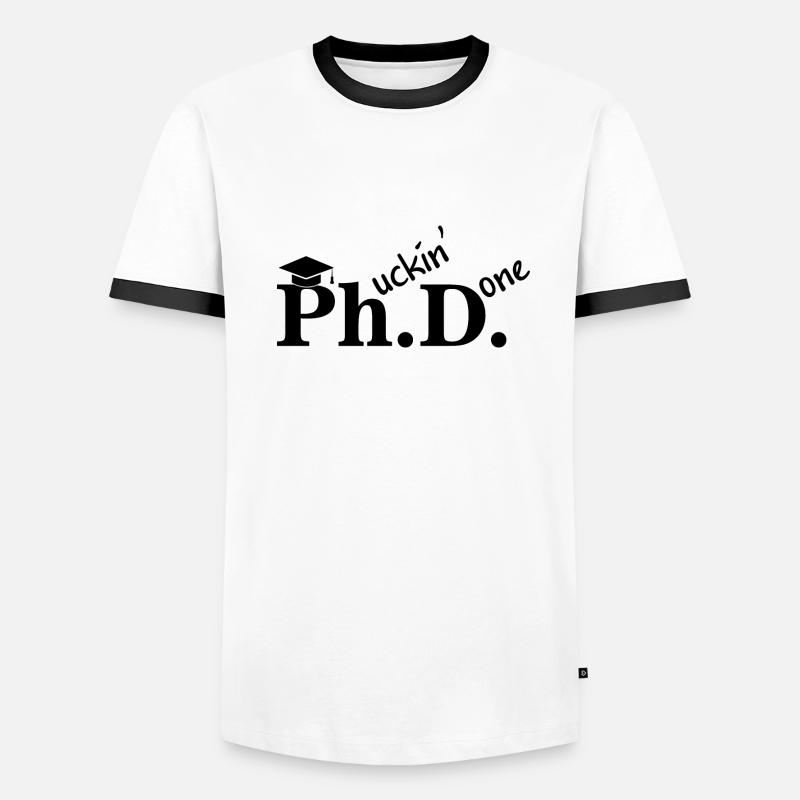 Phd Abschlussfeier Student Geschenk Dissertation Männer Kontrast-T-Shirt