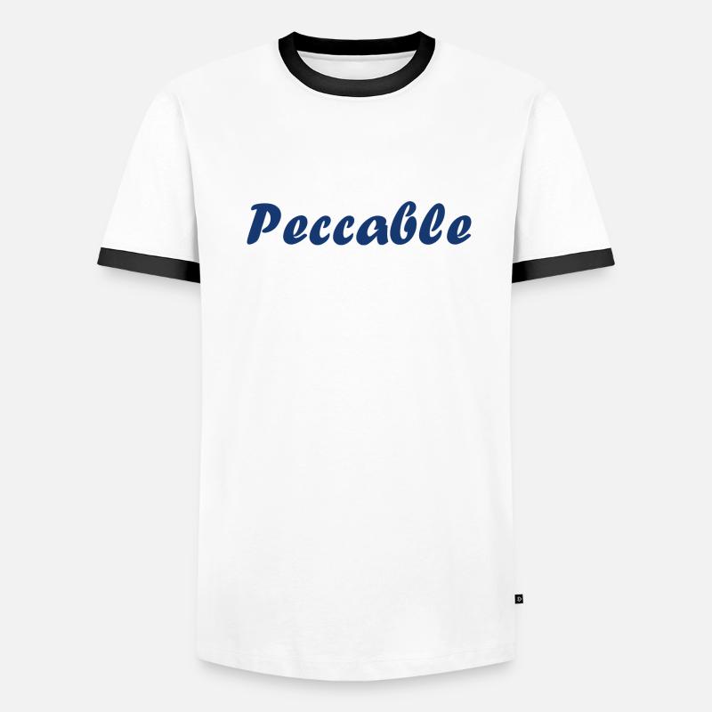 Peccable T-shirt contrasté Homme