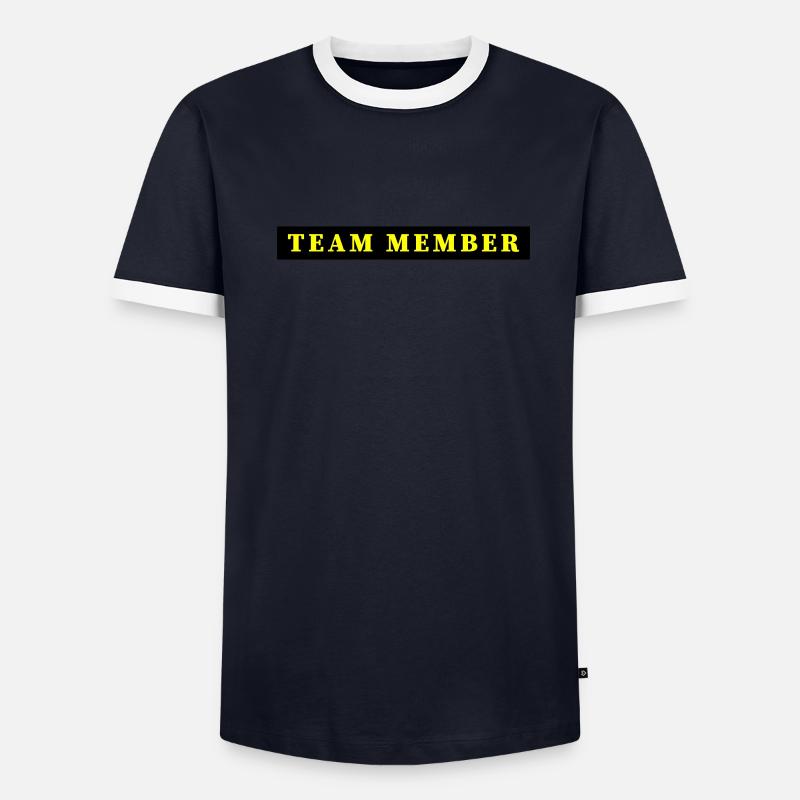 Team Mitglied Männer Kontrast-T-Shirt